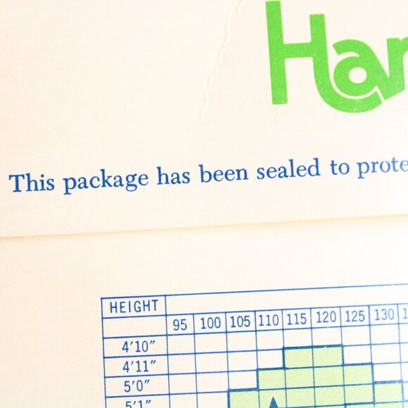 Vintage 1980s 1990s Pantyhose, New NOS, Hanes Navy, Size A-B, Sheer Stretch - Picture 9 of 10